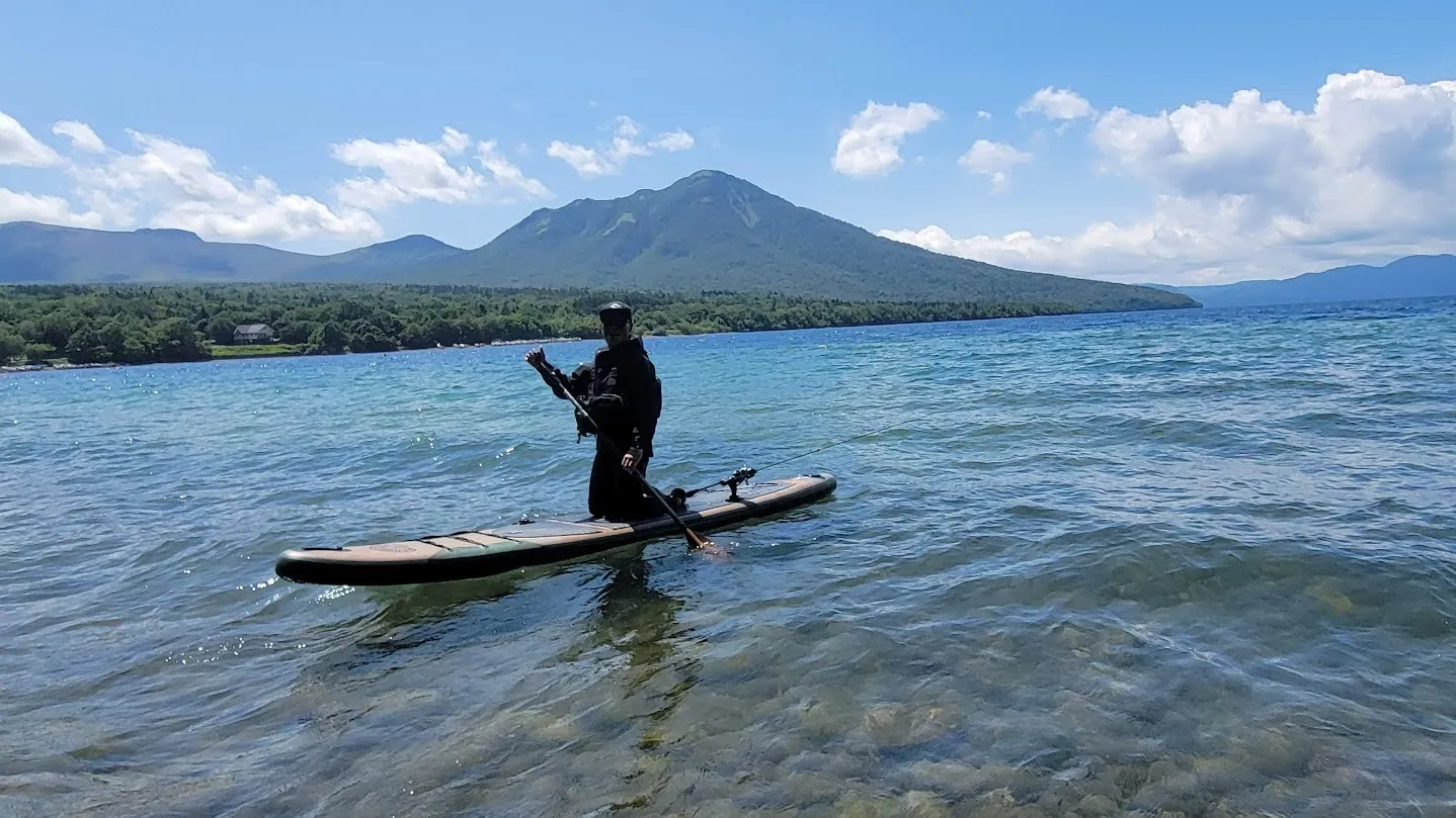 支笏湖SUPフィッシング